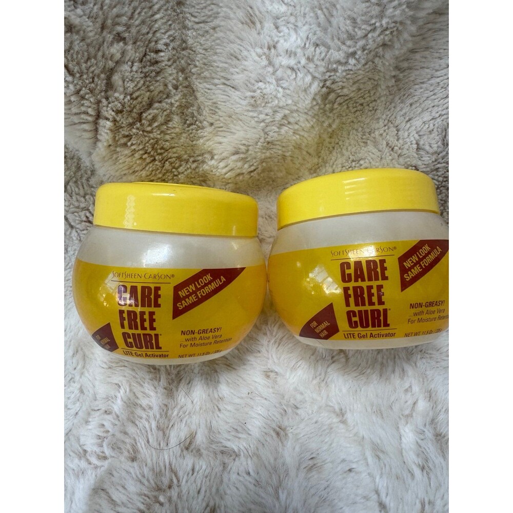 2 SoftSheen Carson Care Free Carefree Curl Lite Gel Activator Non Greasy 11.5 oz